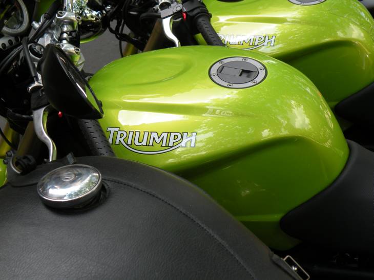  réservoir d'essence d'une Triumph